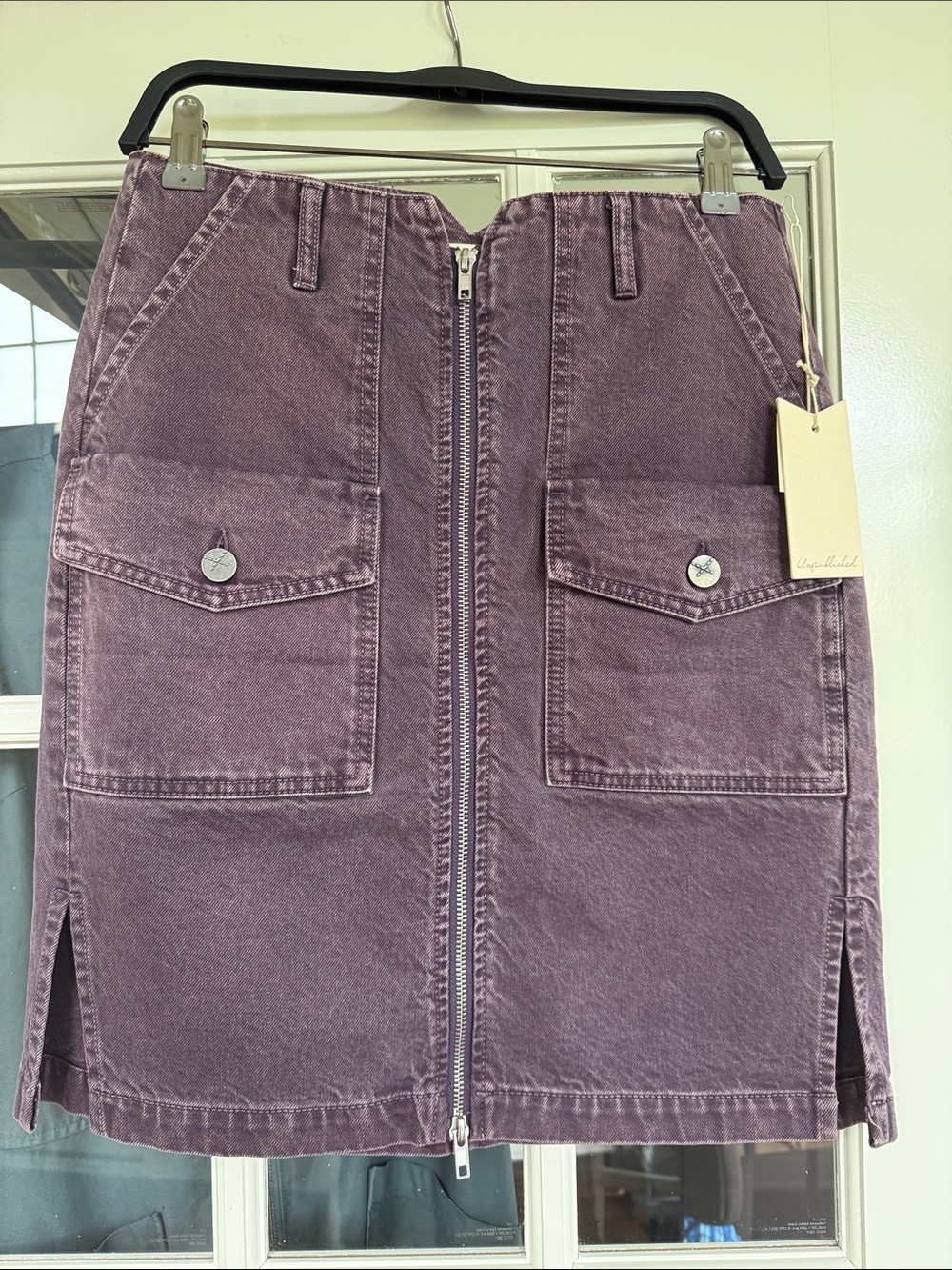 Unpublished Jeans Zip-Front Skirt Rue Viola NWT